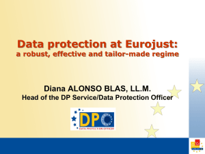 Data protection at Eurojust