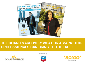What HR & Marketing Professionals Can Bring to the Board Table