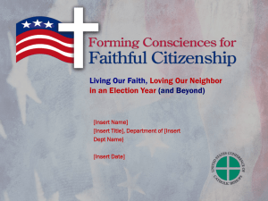 PowerPoint Presentation on Faithful Citizenship
