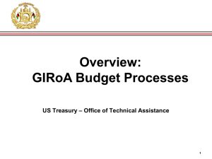 GIRoA Budget Brief Overview 12-21-11