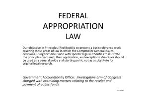 Appropriation Law - USDA Forest Service