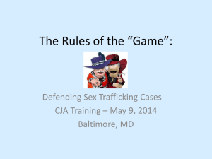 Sex Trafficking Powerpoint (PPT)