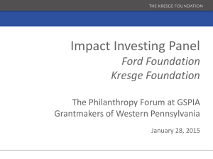 Kresge Ford ppt slides - Grantmakers of Western Pennsylvania