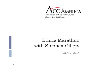 Stephen Gillers - Association of Corporate Counsel