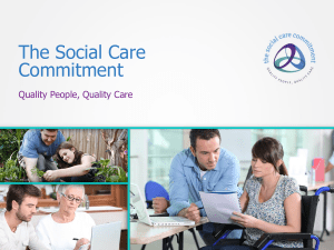 The Social Care Commitment - quality people