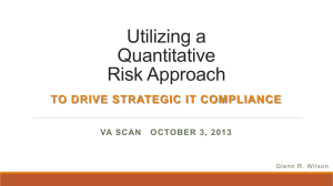 Utilizing a Quantitative Risk Approach to Drive IT Strategic Compliance