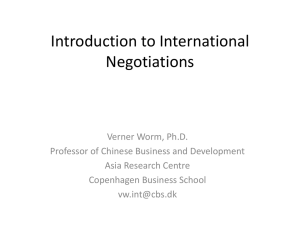 What is negotiations?