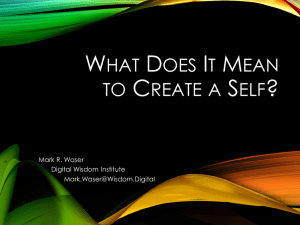 What Does It Mean To Create A Self