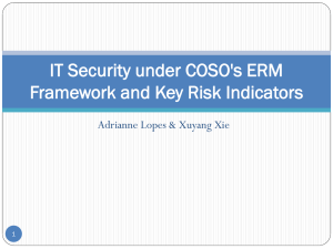 IT Security under COSO`s ERM Framework and Key