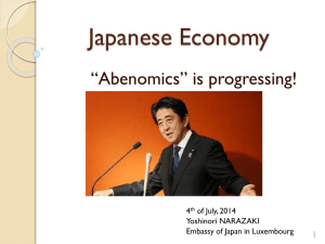 Presentation of the Japanese Economy
