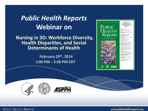 health disparities - Public Health Reports