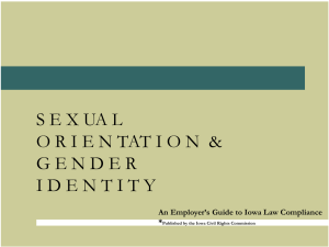 Sexual Orientation & Gender Identity an