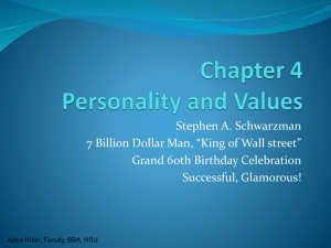 Ch4 Personality and Values