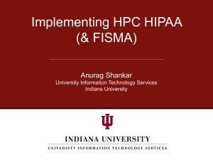 Implementing HPC HIPAA (& FISMA)