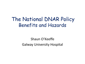Presentation on DNAR Policy