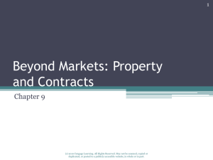 Beyond Markets: Property and Contracts
