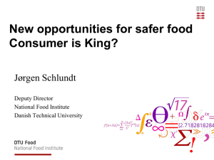New Opportunities for safer food