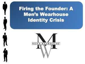 Men`s Wearhouse History - Arthur W. Page Society