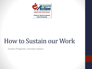 How to Sustain our Work PowerPoint
