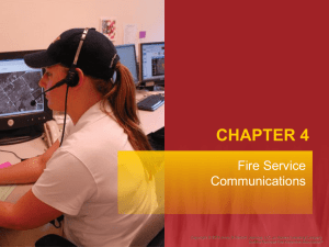 Chapter 4: Fire Service Communications