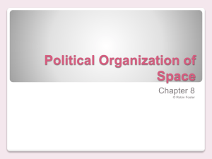 Political organization of space ppt