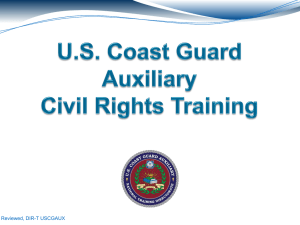 US Coast Guard Auxiliary Civil Rights Training