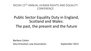 Public Sector Equality Duty in England, Scotland and Wales
