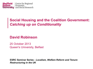David Robinson - The Big Society, Localism & Housing Policy