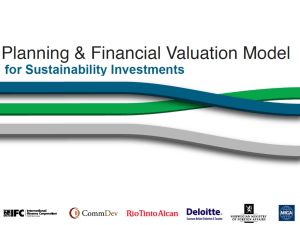 Planning and Financial Valuation Model - Draft Oct`2010