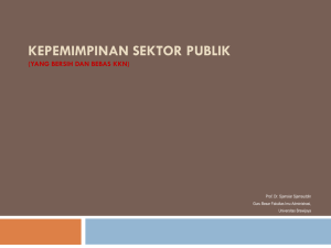 kepemimpinan sektor publik