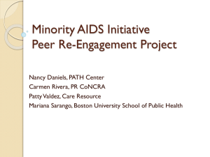 E32 MAI Retention and ReEngagement in HIV Care Project