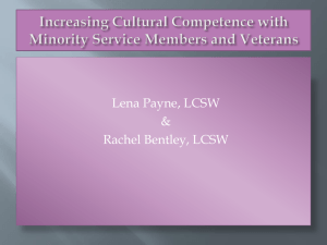 Increasing Cultural Competence with Minority Service Members and