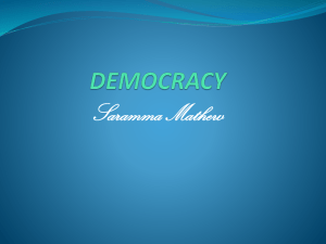 6. democracy - Prof. Dr. Saramma Mathew