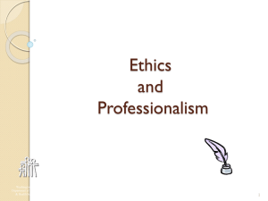 Ethics and Professionalism 5-29