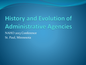History and Evolution of Administrative Agencies