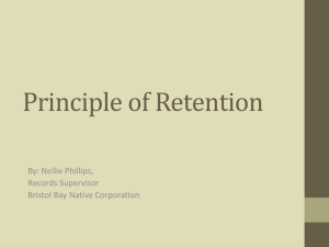 The Principle of Retention