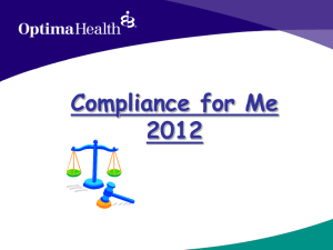 Compliance - Optima Health