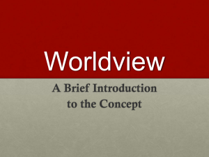 Worldview - Ways of Knowing