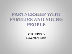 Partnership with Families and Young People