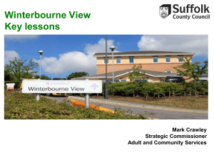 Key Lessons from Winterbourne View presentation