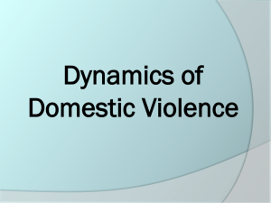 Dynamics of DV - Illinois Family Violence Coordinating Councils