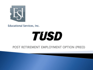Educational Services Inc. (ESI) - Tucson Unified School District