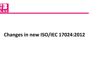 What is new in ISO/IEC 17024