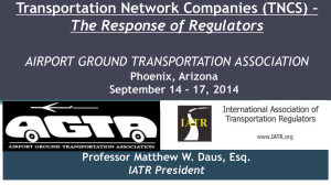 Matt Daus Presentation - Airport Ground Transportation