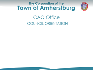 CAO Office - The Town of Amherstburg