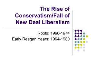 The Rise of Conservatism Lecture