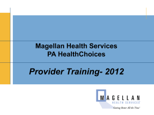 Provider - Magellan of Pennsylvania
