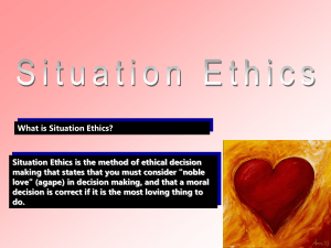 Situation Ethics Revision Powerpoint
