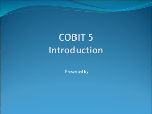 COBIT 5 Introduction