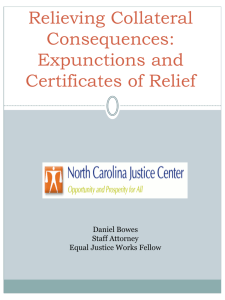 Expungements & Certificates of Relief